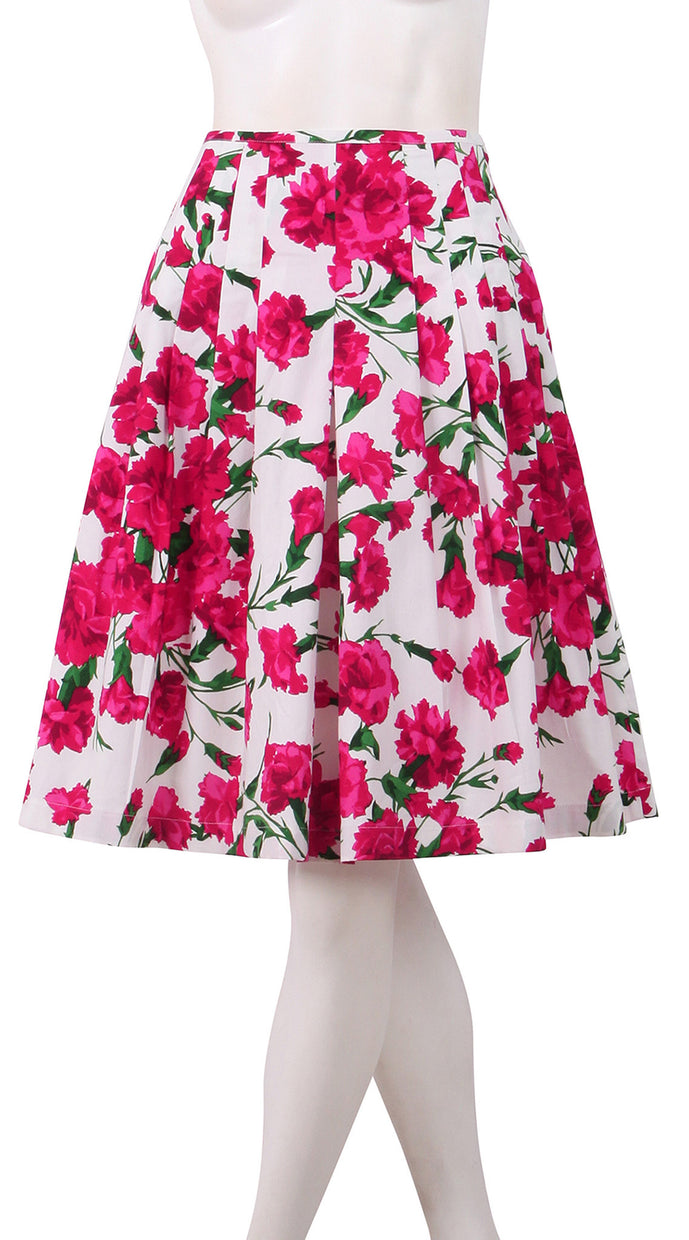 Regular | Carnation | White Rose | Front | Skirt By Samantha Sung