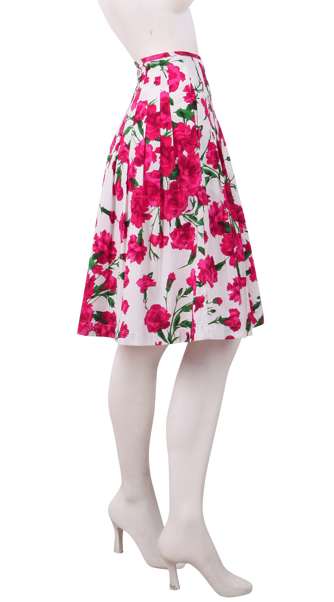 Zelda Skirt Cotton Stretch (Carnation)